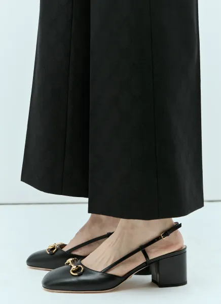 Horsebit Slingback Heels