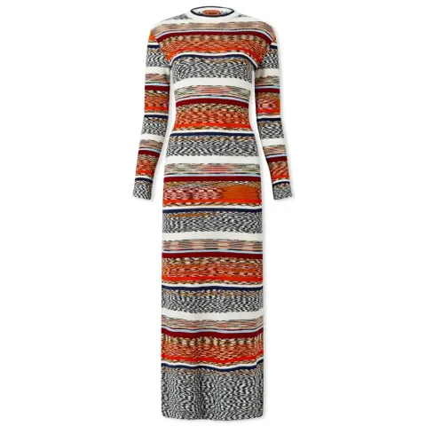 Multi Colour Knitted Long Dress