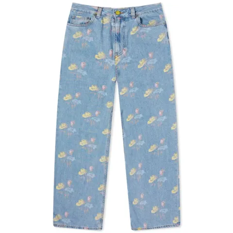 Floral Wide Leg Jean