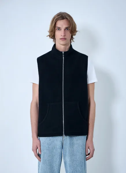 High-Neck Zip Vest