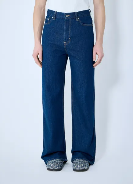 Denim Jeans With Embroidery