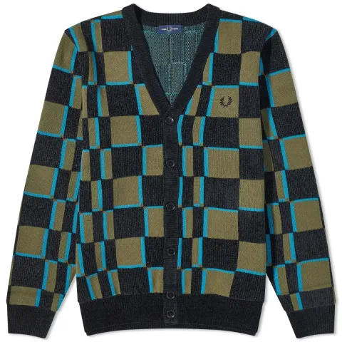 Glitch Chequerboard Cardigan