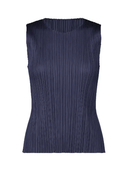 Pleats Please Monthly Top Navy