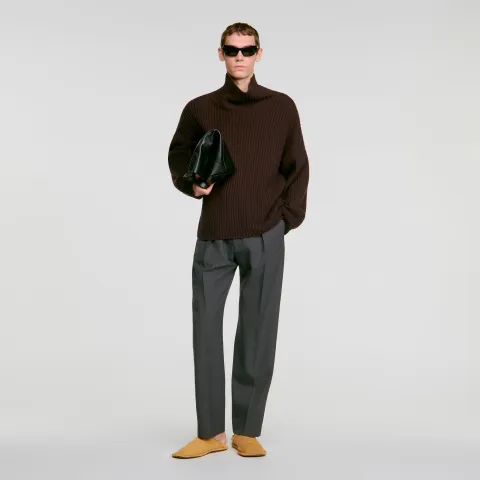 Ribbed wool and cashmere jumper