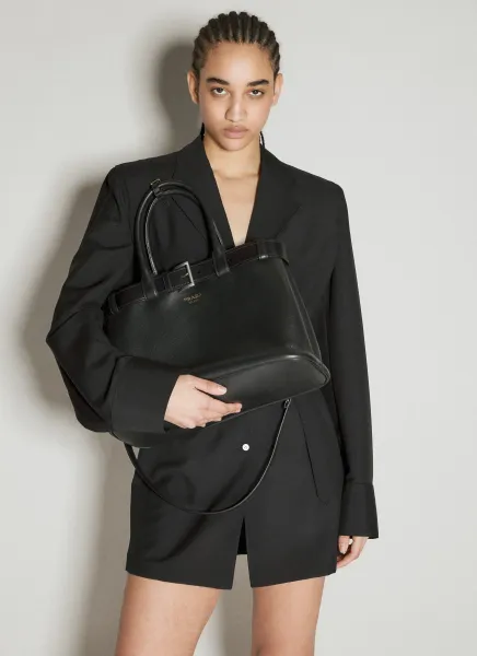 Buckle Large Leather Handbag