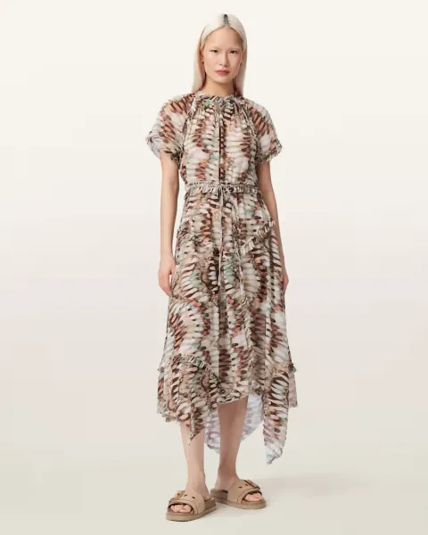 Lamaia Asymmetric Midi Dress