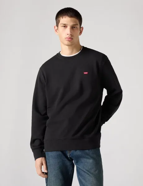 Levi's Levi's Regular Fit Pure Cotton Crew Neck Sweatshirt Black