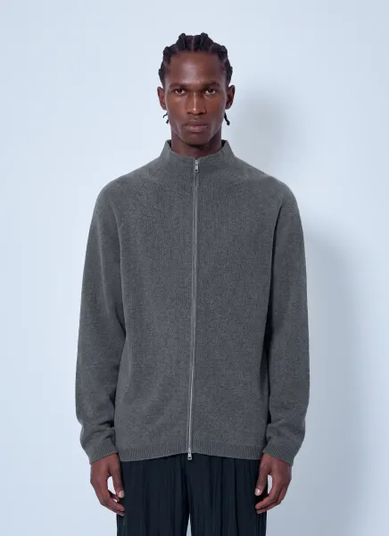 Line Zip Cardigan