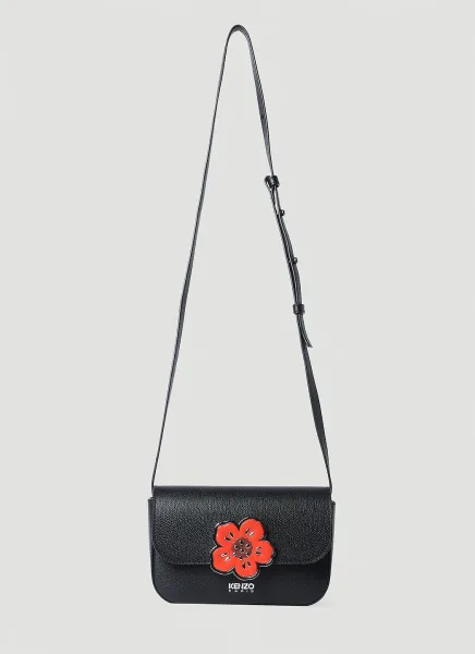 Boke Flower Leather Shoulder Bag