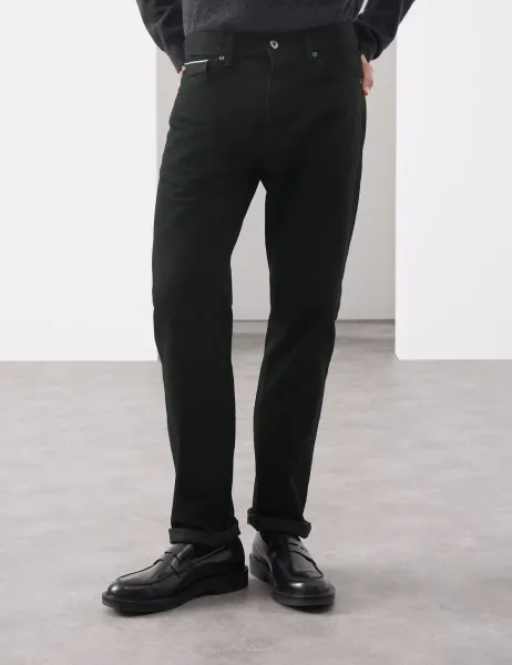 Autograph Straight Fit Pure Cotton Selvedge Jeans Black