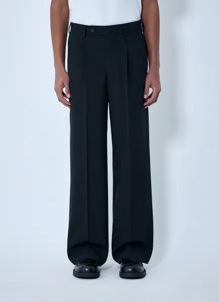 Wide-Leg Tailored Pants