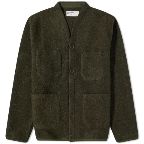 Wool Fleece Cardigan