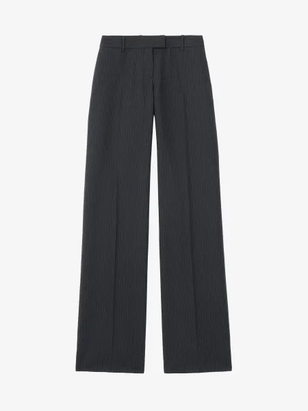 Pinstriped Bumster Trousers