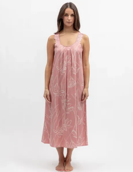 Cyberjammies Cotton Modal Floral Nightdress Pink Mix