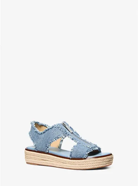 Berkley Frayed Denim Espadrille Sandal