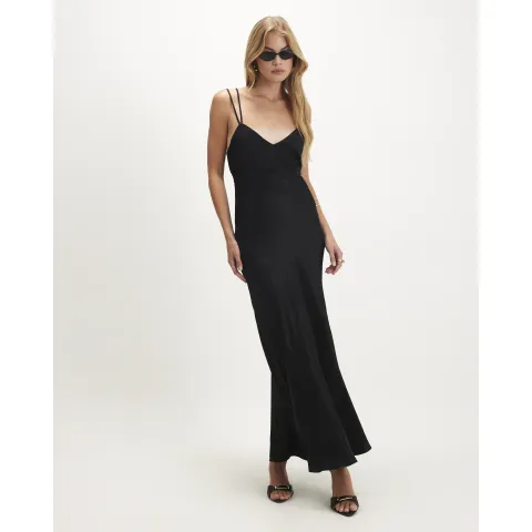 River Island Strappy Satin Maxi Dress