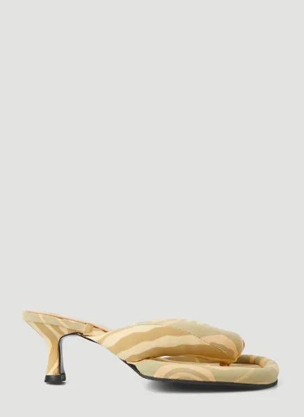 Patel Thong Kitten Heel Mules