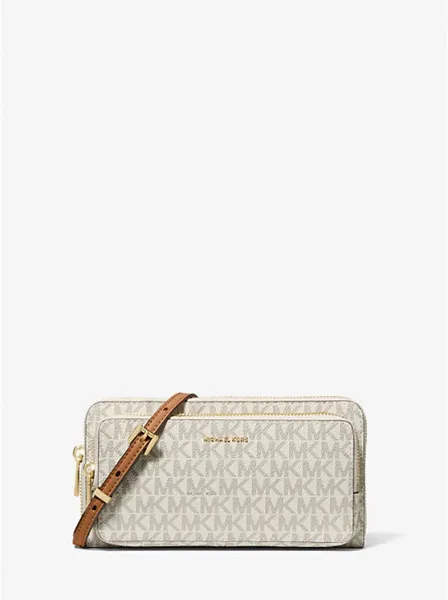 Jet Set Large Signature Logo Convertible Crossbody Bag