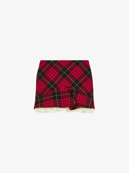 MacQueen Tartan Kickback Mini Skirt