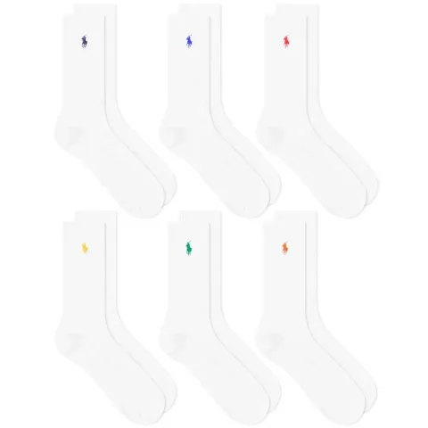 Multicoloured PP Sports Sock - 6 Pack