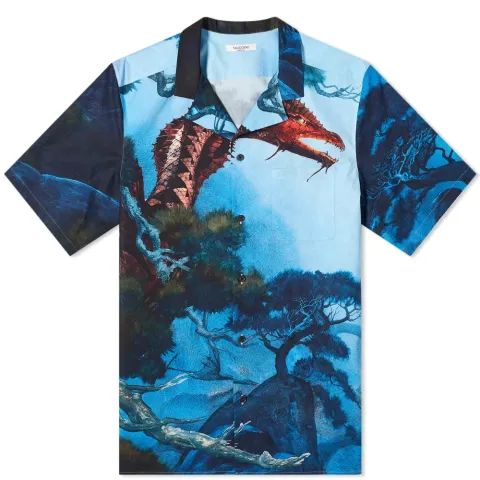 x Roger Dean Dragon Garden Vacation Shirt