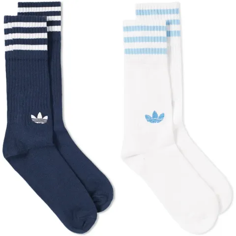 Solid Crew Sock - 2 Pack
