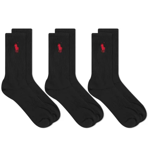 Pony Player Cotton Crew Sock - 3 Pack