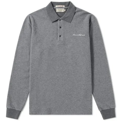 Maison Kitsuné Long Sleeve Pique Loop Polo