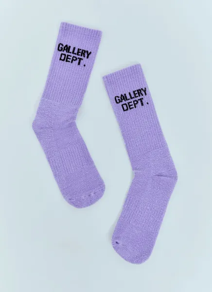 Clean Logo Jacquard Socks