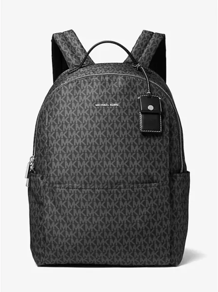 Michael Kors Sable Large Printed Signature Logo Backpack