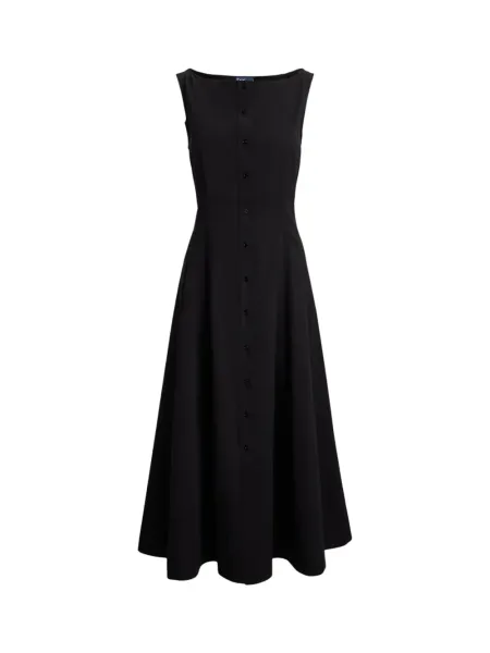 Panelled Dress Black