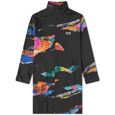 Floral Print Packable Parka