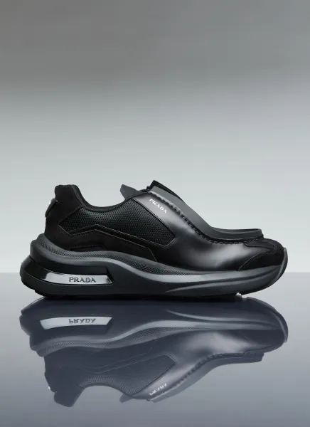 Systeme Brushed Leather Sneakers