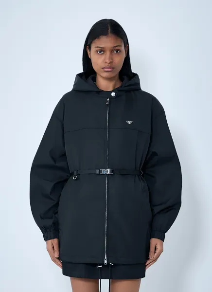 Re-Nylon Hooded Belted Anorak Jacket