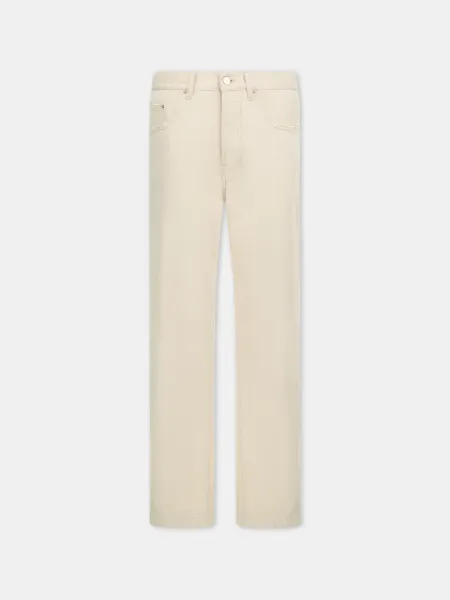 STRAIGHT FLARE JEAN - Ecru
