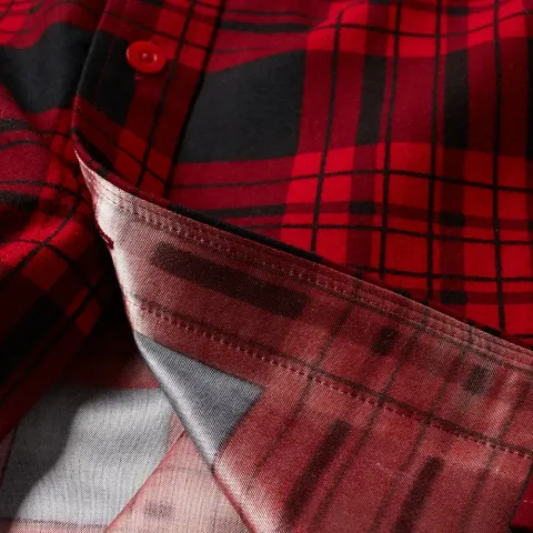 Block Plaid Shirt