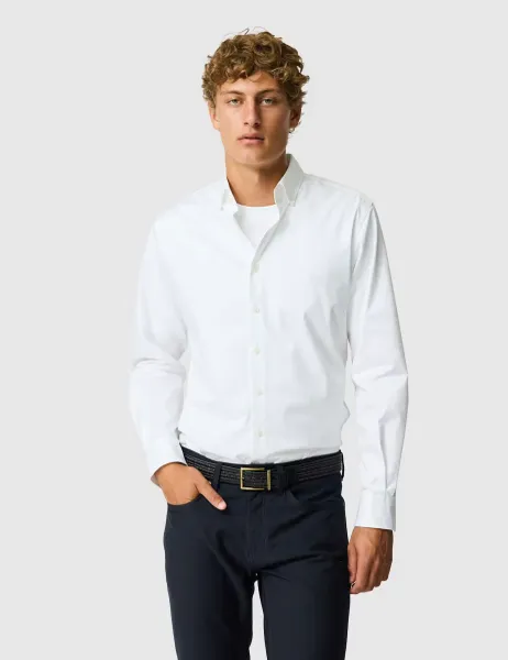 Rodd & Gunn Slim Fit Pure Cotton Shirt White
