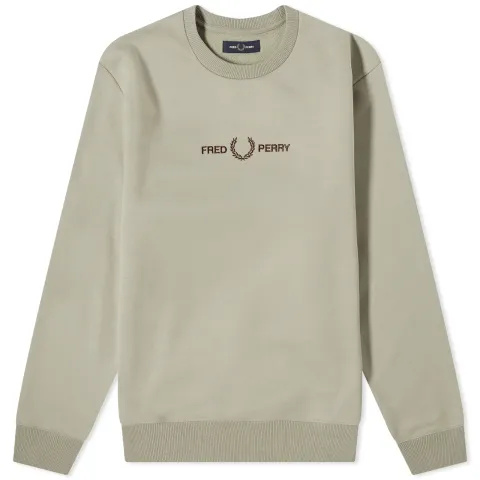 Embroidered Crew Sweater