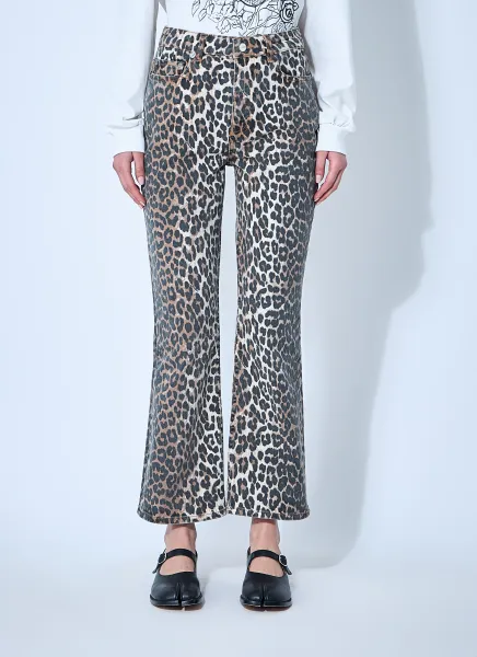 Betzy Leopard Print Jeans
