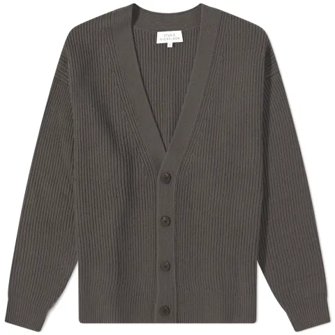 Visso 5 Gauge Fisherman Rib Knit Cardigan