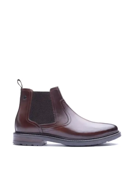Base London Leather Chelsea Boots Brown