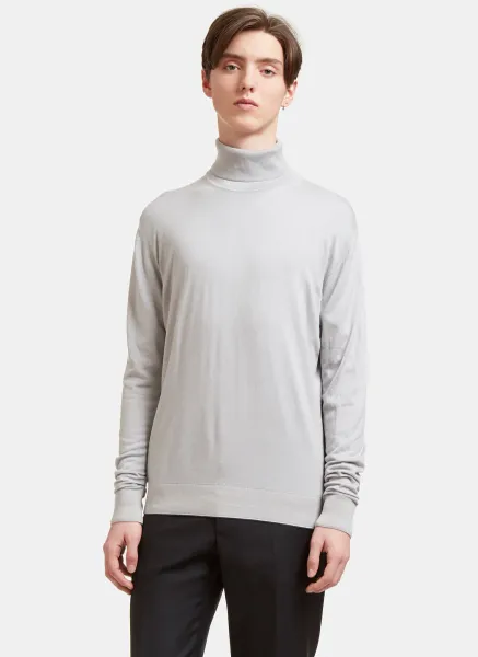 Ribbed Roll Neck Sweater
