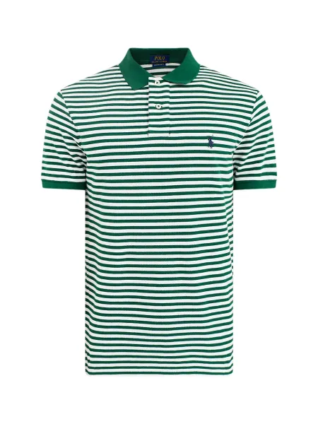 Polo Ralph Lauren Custom Fit Striped Piqué Polo Shirt