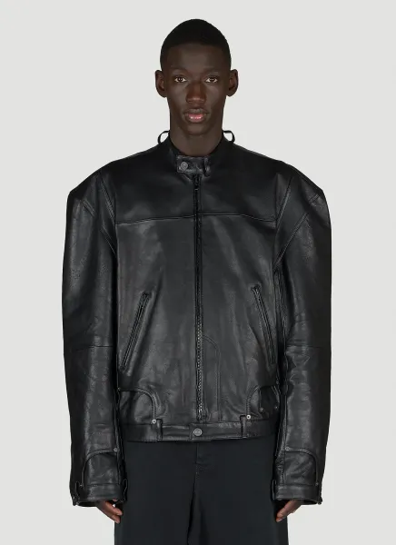 Deconstructed Leather Jacket