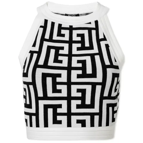 Maxi Monogram Crop Top