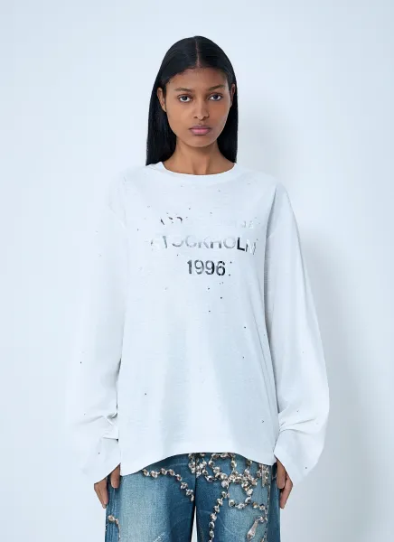 Logo Print Long Sleeve T-Shirt