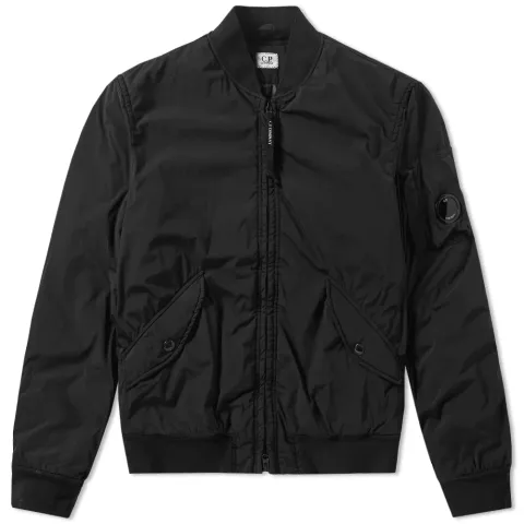 Garment Dyed Nycra Bomber Jacket
