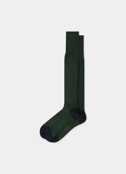 Mercerised Cotton Sock Long