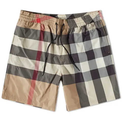 Guildes Large Check Swim Shorts