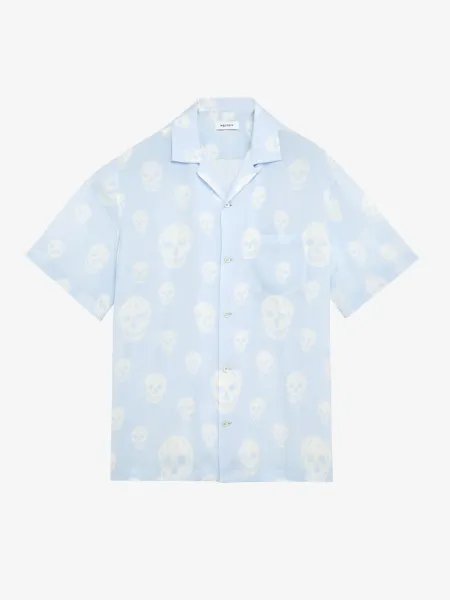 Skull Print Hawaiian Shirt